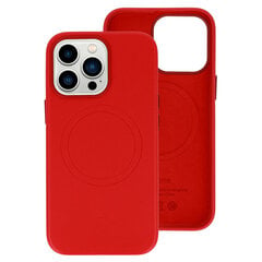 MagSafe ādas vāciņš Iphone 14 Pro Max Red cena un informācija | Telefonu vāciņi, maciņi | 220.lv