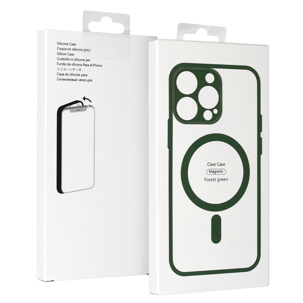 Akrila krāsa Magsafe vāciņš iPhone 15 zaļš cena un informācija | Telefonu vāciņi, maciņi | 220.lv