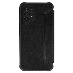 Чехол-книжка из кожи бритвы для Xiaomi Redmi Note 12 4G черный цена и информация | Чехлы для телефонов | 220.lv