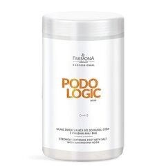 Kāju vannas sāls Farmona Podologic acid, 1400 g cena un informācija | Ķermeņa skrubji | 220.lv