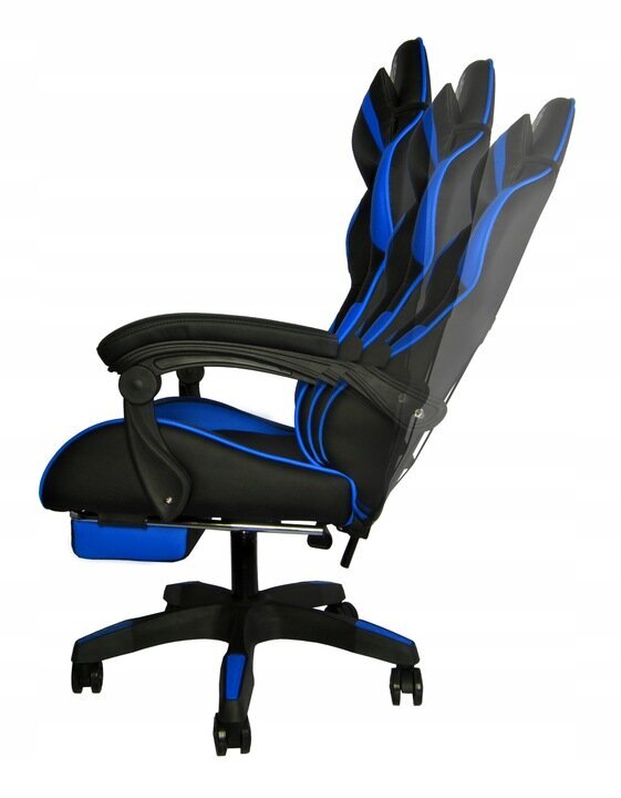 Spēļu krēsls Dunmoon 8978 melns/zils цена и информация | Biroja krēsli | 220.lv