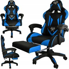 Spēļu krēsls Dunmoon 8978 melns/zils цена и информация | Офисные кресла | 220.lv