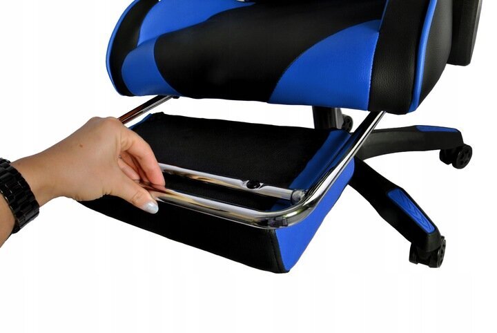 Spēļu krēsls Dunmoon 8978 melns/zils cena un informācija | Biroja krēsli | 220.lv
