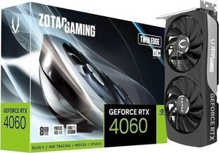 Zotac Gaming GeForce RTX 4060 Twin Edge OC (ZT-D40600H-10M) цена и информация | Видеокарты (GPU) | 220.lv