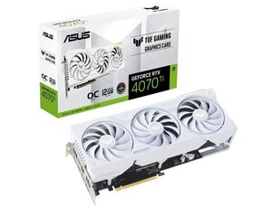 Asus TUF Gaming GeForce RTX 4070 Ti White (TUF-RTX4070TI-O12G-WHITE-GAMING) cena un informācija | Videokartes (GPU) | 220.lv
