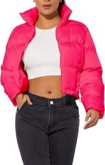 Женская короткая куртка Hujoin, розовая цена и информация | Женские куртки | 220.lv