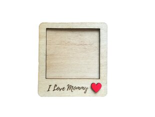 Koka foto rāmja magnēts I Love Mommy, 12 cm cena un informācija | Foto rāmji, foto albumi | 220.lv