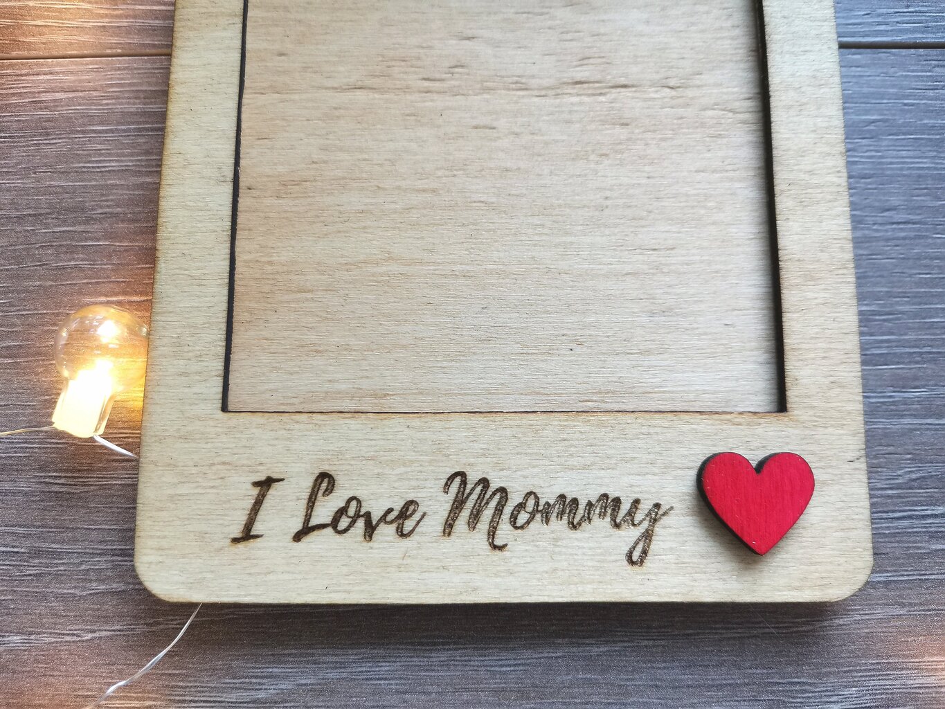 Koka foto rāmja magnēts I Love Mommy, 12 cm цена и информация | Foto rāmji, foto albumi | 220.lv