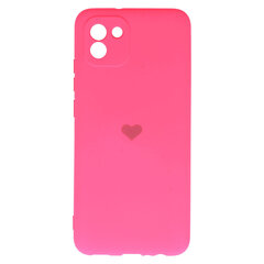 Vennus Silicone Heart Samsung Galaxy A03 cena un informācija | Telefonu vāciņi, maciņi | 220.lv