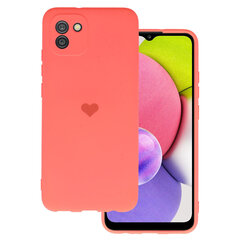 Vennus Silicone Heart Samsung Galaxy A03 cena un informācija | Telefonu vāciņi, maciņi | 220.lv