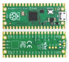 Raspberry Pi Pico - RP2040 ARM Cortex M0+ be GPIO cena un informācija | Atvērtā koda elektronika | 220.lv