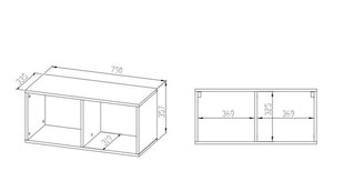 Plaukts Optimal 28 цена и информация | Полки | 220.lv