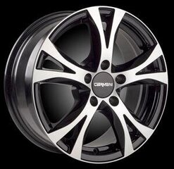 Carmani 9 Black polish 7.0R16 5X114.3/38 72.6 cena un informācija | Lietie diski | 220.lv