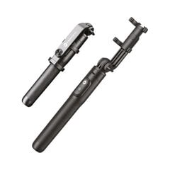 Forcell S150XL ar bezvadu tālvadības pulti - Melns цена и информация | Моноподы для селфи («Selfie sticks») | 220.lv