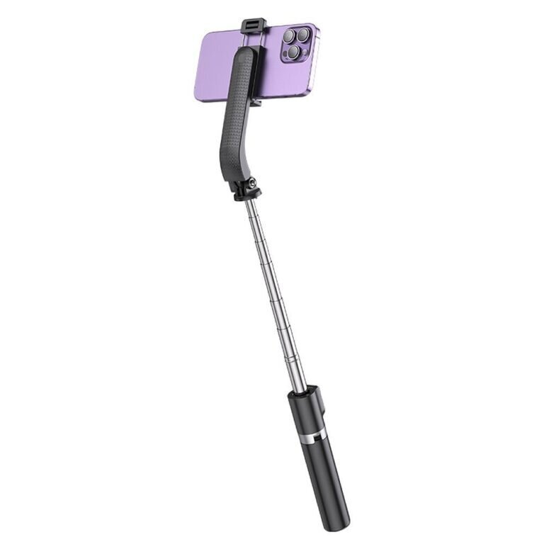 Hoco Prior K20 ar statīvu un tālvadības pulti - Melns cena un informācija | Selfie Sticks | 220.lv