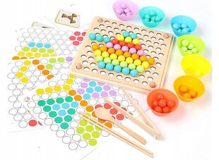 Koka puzle Montessori krelles Aig, 96 gab. цена и информация | Развивающие игрушки | 220.lv