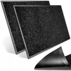 Придверный коврик, 40x60 см, черный, 2 шт. цена и информация | Придверный коврик | 220.lv