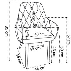 Бархатное кресло ATLANTA VELVET темно-зеленого цвета цена и информация | Офисные кресла | 220.lv
