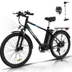 Elektriskais velosipēds Hitway BK3S, 26", melns cena un informācija | Elektrovelosipēdi | 220.lv