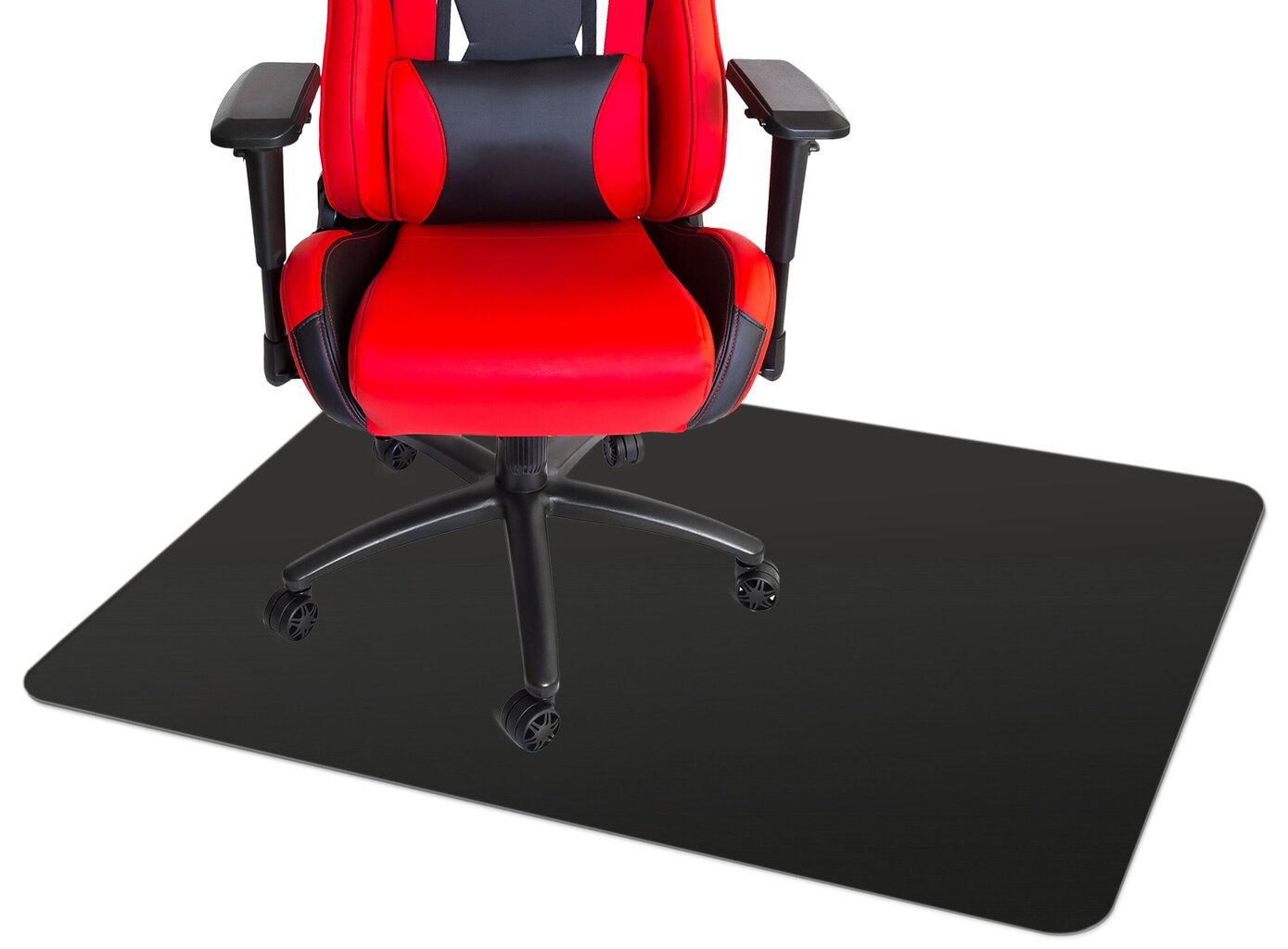 Krēslu aizsardzības paklājs 120x90 cm melns цена и информация | Biroja krēsli | 220.lv