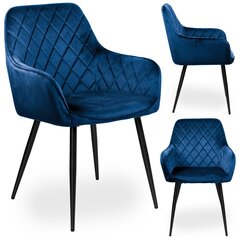 Бархатное кресло HAVANA VELVET, темно-синий цена и информация | Офисные кресла | 220.lv