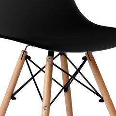 Современный черный стул цена и информация | Стулья для кухни и столовой | 220.lv