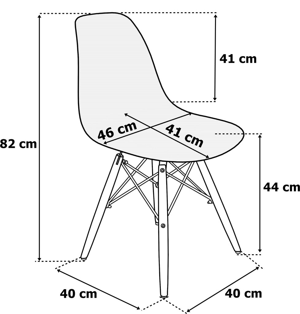 Moderns melns krēsls cena un informācija | Virtuves un ēdamistabas krēsli | 220.lv