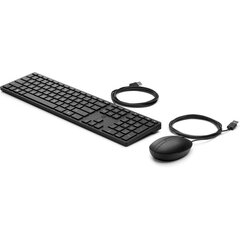 Клавиатура и мышь HP 9SR36AA#ABE Испанская Qwerty Чёрный цена и информация | Клавиатуры | 220.lv