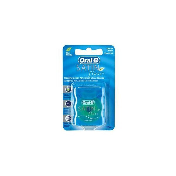 Zobu diegs Oral-B Satin, 25 m cena un informācija | Zobu pastas, birstes | 220.lv