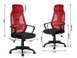 Biroja krēsls ar mikrorežģi, sarkans un melns cena un informācija | Biroja krēsli | 220.lv