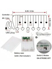 Ziemassvētku rotājums LED vītne Electronics LV-213 cena un informācija | Ziemassvētku dekorācijas | 220.lv