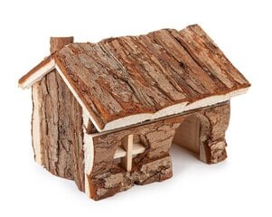 Mājas kāmjiem, koka, 15cm cena un informācija | Būri un aksesuāri grauzējiem | 220.lv