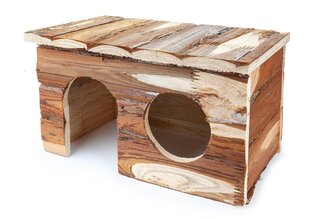 Домик для морской свинки, деревянный 28 см цена и информация | Клетки и аксессуары для грызунов | 220.lv