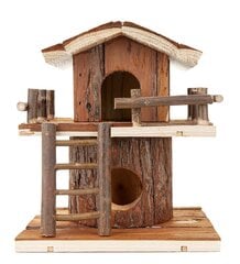 Домик для хомяка Storey, деревянный 21 см цена и информация | Клетки и аксессуары для грызунов | 220.lv