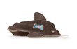 Rotaļlieta delfīns Z685 ādas brūna 19cm Happet цена и информация | Suņu rotaļlietas | 220.lv