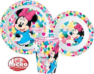 Bērnu trauku komplekts Disney Minnie, 3 daļas cena un informācija | Bērnu trauki, piena uzglabāšanas trauciņi un piederumi | 220.lv