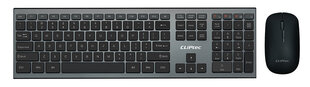 Комплект Cliptec мультимедийная клавиатура + оптическая мышь 1200DPI Slimline Air RZK350 беспроводная черная цена и информация | Клавиатуры | 220.lv