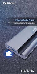 Cliptec ViewNet-7 RZH740 цена и информация | Адаптеры и USB разветвители | 220.lv