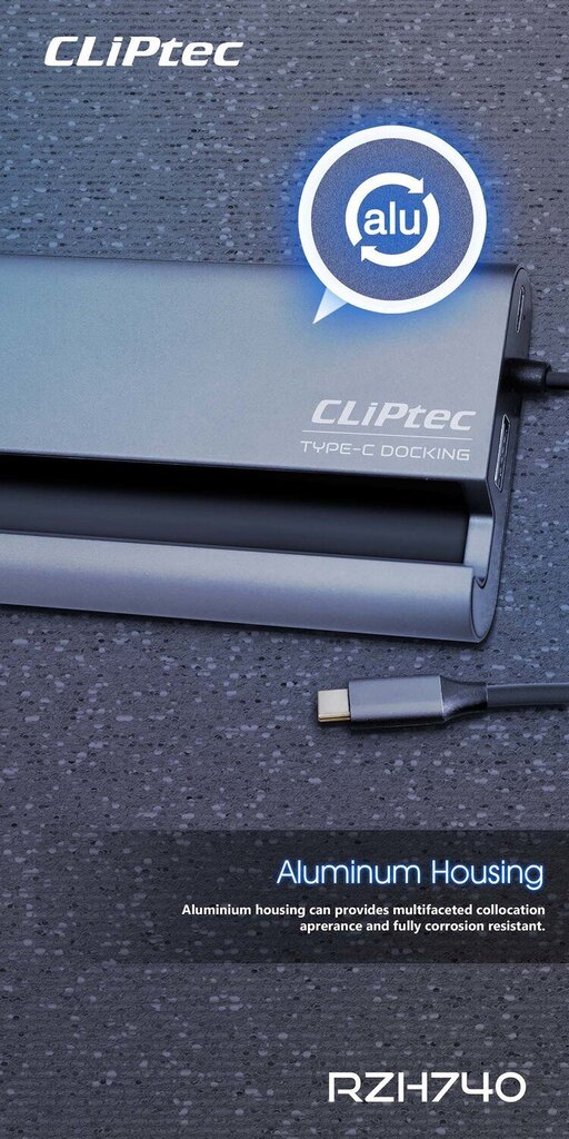 Cliptec ViewNet-7 RZH740 cena un informācija | Adapteri un USB centrmezgli | 220.lv