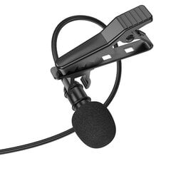 Микрофон Borofone Lavalier BFK11 Elegant jack 3,5мм черный цена и информация | Микрофоны | 220.lv