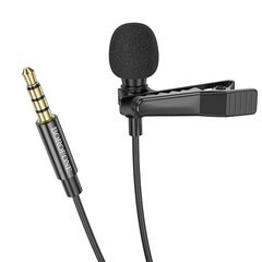 Микрофон Borofone Lavalier BFK11 Elegant jack 3,5мм черный цена и информация | Микрофоны | 220.lv
