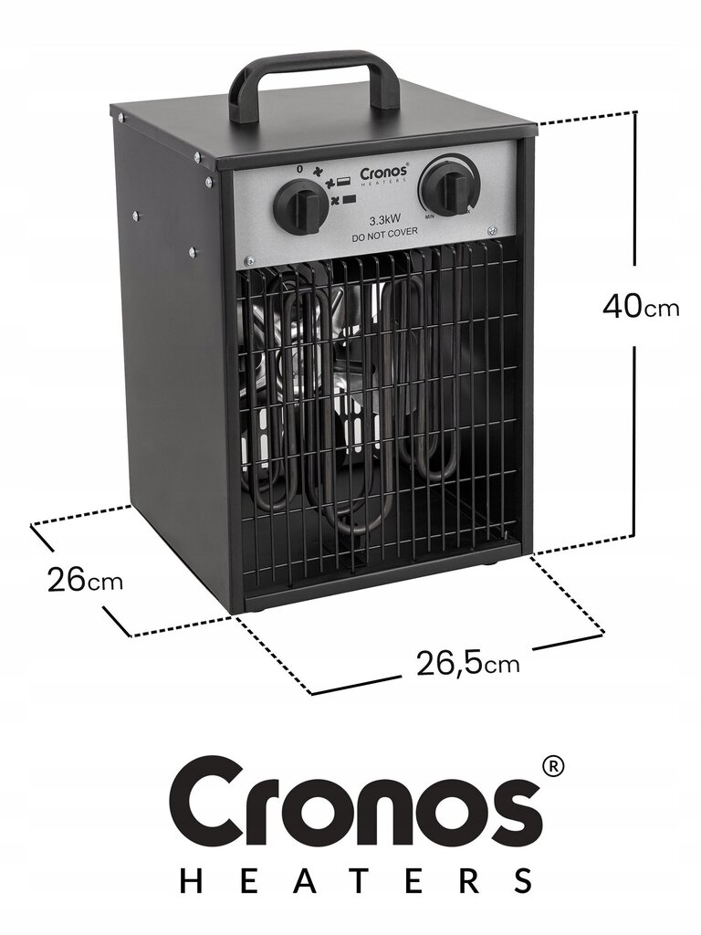 Ventilatora sildītājs 3300w cena un informācija | Sildītāji | 220.lv