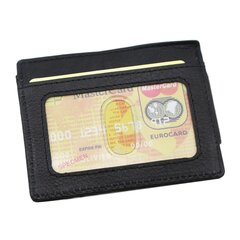 Maks kartēm Genuine Leather MC-347BK цена и информация | Мужские кошельки | 220.lv
