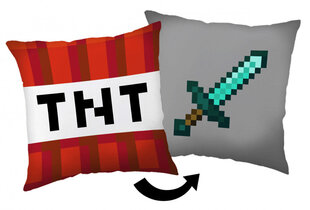 Декоративная подушка Minecraft TNT Sword  40*40 цена и информация | Декоративные подушки и наволочки | 220.lv