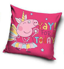 Декоративная подушка Peppa Pig Yay  40x40 cm цена и информация | Декоративные подушки и наволочки | 220.lv