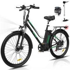 Электровелосипед Hitway BK8 26", черный, 250 Вт, 11,2 Ач цена и информация | Электровелосипеды | 220.lv
