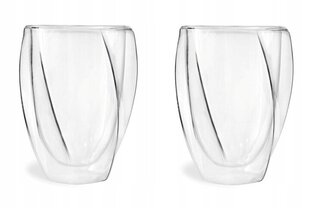 Vialli Design dubultie stikla trauki, 300 ml, 2 gab цена и информация | Стаканы, фужеры, кувшины | 220.lv