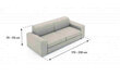 Hiperelastīgs dīvāna pārvalks, brūns, 110x230 cm цена и информация | Mēbeļu pārvalki | 220.lv