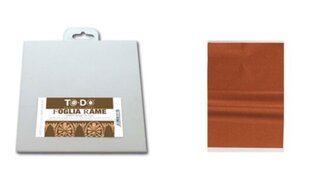 Металлическая фольга, медь, 25 листов, 14×14 см цена и информация | Принадлежности для рисования, лепки | 220.lv
