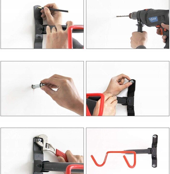 Pie sienas stiprināms velosipēdu statīvs цена и информация | Citi velo piederumi un aksesuāri | 220.lv